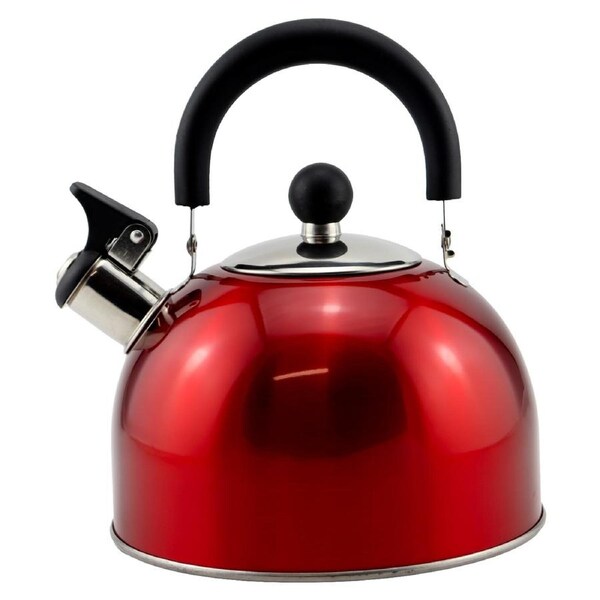 WildTrak 2.5L Stainless Steel Whistling Kettle - Red - CA1101