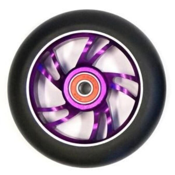 Scooter Wheel Alloy 110mm incl abec-9 bearing in PURPLE core