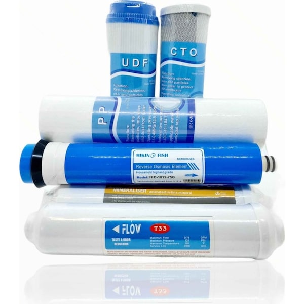 6 Stage RO Water Filter Cartridge Replacement Pack Reverse Osmosis Home System