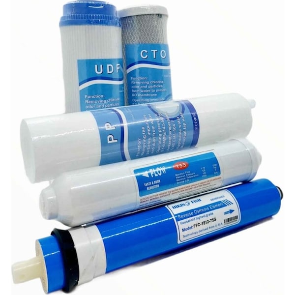 5 Stage RO Water Filter Cartridge Replacement Pack Reverse Osmosis Home System