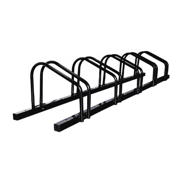 Velobici 1 - 5 Bike Floor Parking Rack Storage Stand Bicycle Black