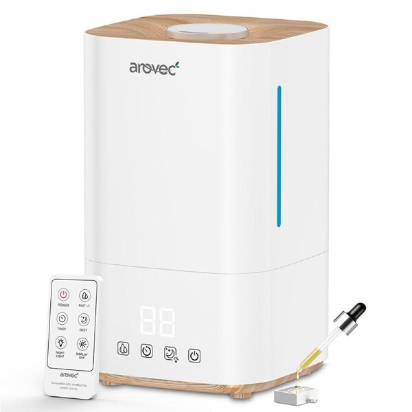 AROVEC Ultrasonic Top-Fill Cool Mist Humidifier, AroMist-TF4