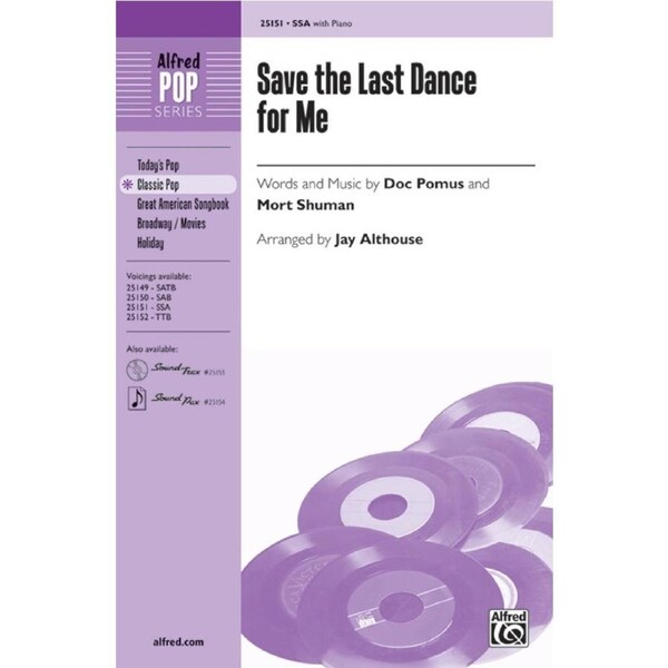 Save The Last Dance For Me SSA/Piano Arr Althouse