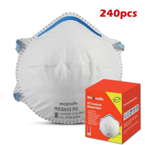 P2 Conical Respirator Mask (Carton of 240pcs)