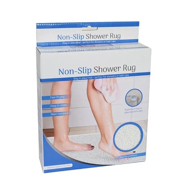 Anti Slip Loofah Shower Rug Non Slip Bathroom Bath Mat