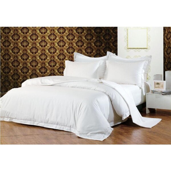 Hotel Quality Pure Cotton 1000TC Queen Size Bed Sheet Set -WHITE NEW
