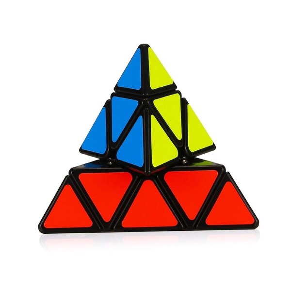 3X3 Pyramid Cube Speed Triangle Puzzle Cube Super Smooth Fast Speed Black