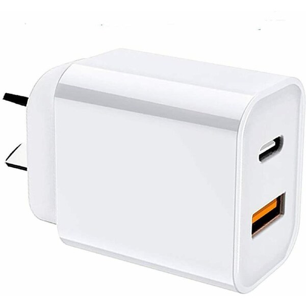 TEQ Qualcomm For iphone Ipad Fast Charger 20W USB-C 20W PD + QC3.0 AU