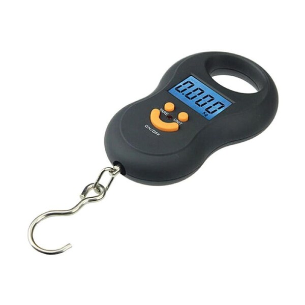 Hanging Scale 50Kg / 10g Digital BackLight Luggage Fishing Pocket Weight Kg Lb OZ Black