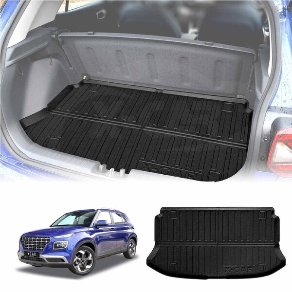Boot Liner for Hyundai Venue 2019-Onwards All Weather Heavy Duty Cargo Trunk Mat Luggage Tray
