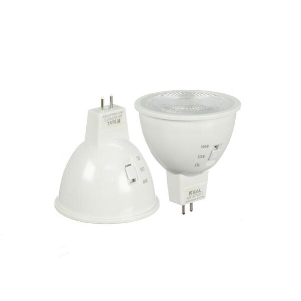 SAL MR16-7W-TC - NON-DIMMABLE 6W - 12V AC/DC - MR16 LED - TRI COLOUR 3K/4K/6K