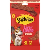 Schmackos Strapz Liver Dog Treats