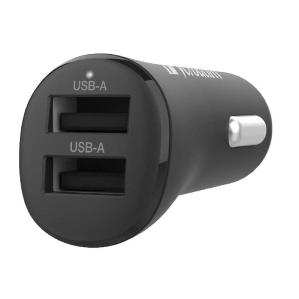 VERBATIM Car Charger - Dual Port 3.4A - Black