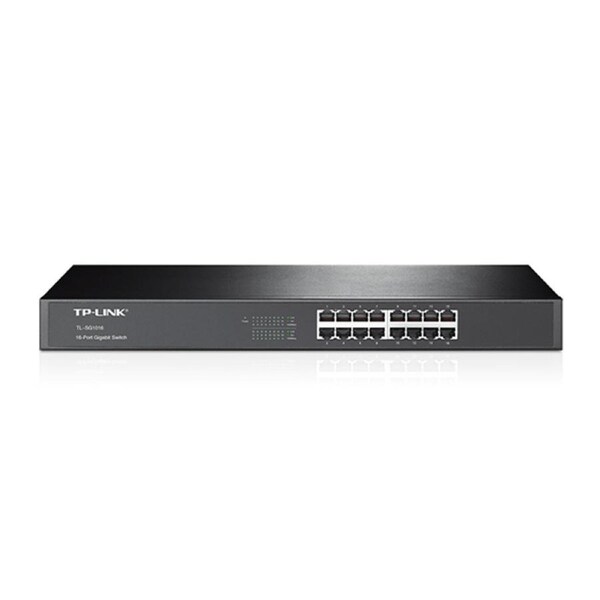 TP-Link TL-SG1016D 16-Port Gigabit Desktop/Rackmount Unmanaged Switch energy-efficient Supports MAC Plug & play 32Gbps Switching Capacity