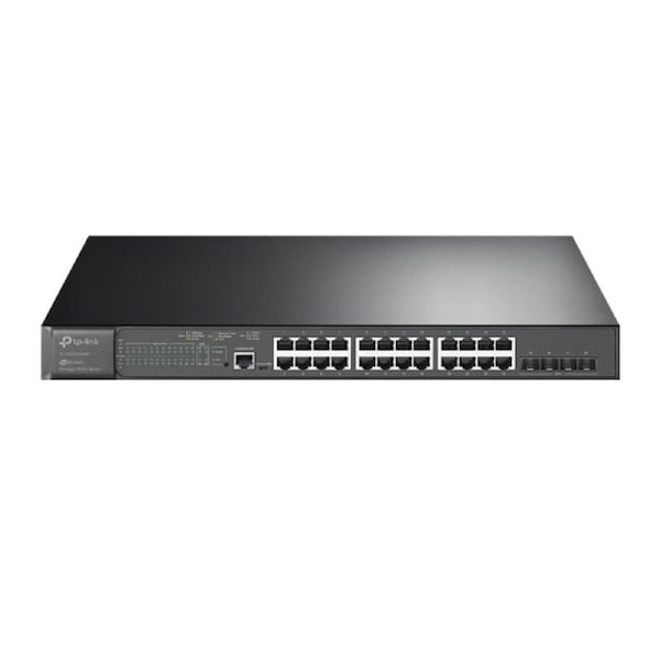 TP-LINK TL-SG3428XMP JetStream 24-Port Gigabit and 4-Port 10GE SFP+ L2+ Managed Switch with 24-Port PoE+