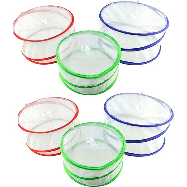 6PK Pop Up Food/Dish/Bowl Mesh Covers Fly Protect Cover/Net Nylon Kitchen Tool