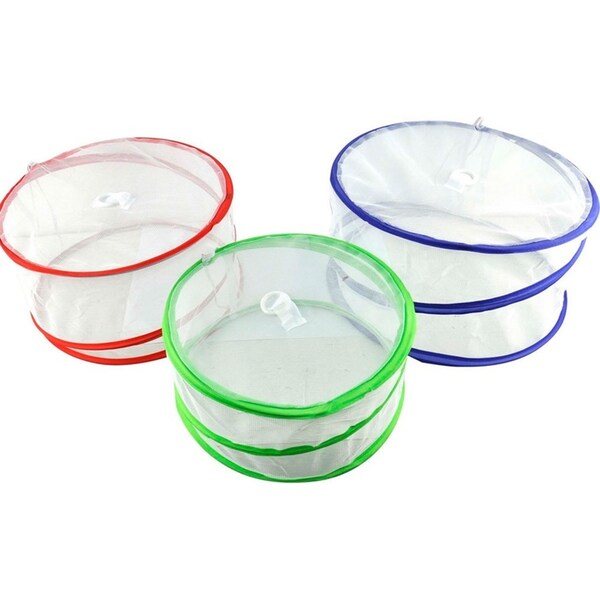 3PK Pop Up Food/Dish/Bowl Mesh Covers Fly Protect Cover/Net Nylon Kitchen Tool