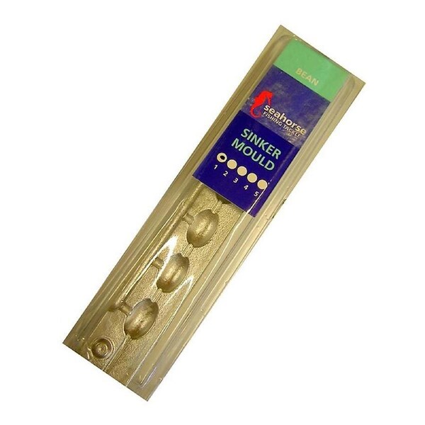 Seahorse 1 Bean Sinker Mould - Makes 6 Sinkers - Made In Australia