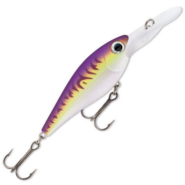 6cm Storm Smash Shad Hard Body Fishing Lure - Purple Fire UV