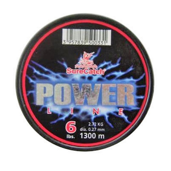 1300m Spool Of 6lb Blue Surecatch Power Line Mono Fishing Line
