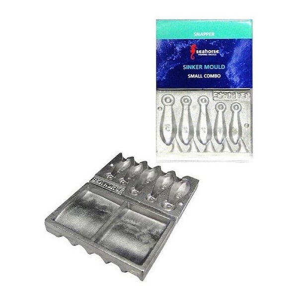 Seahorse Small Snapper Sinker Mould Combo - 1oz-2oz-3oz Snapper Sinker Mould