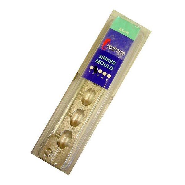 Seahorse 2 Bean Sinker Mould - Makes 6 Sinkers - Made In Australia