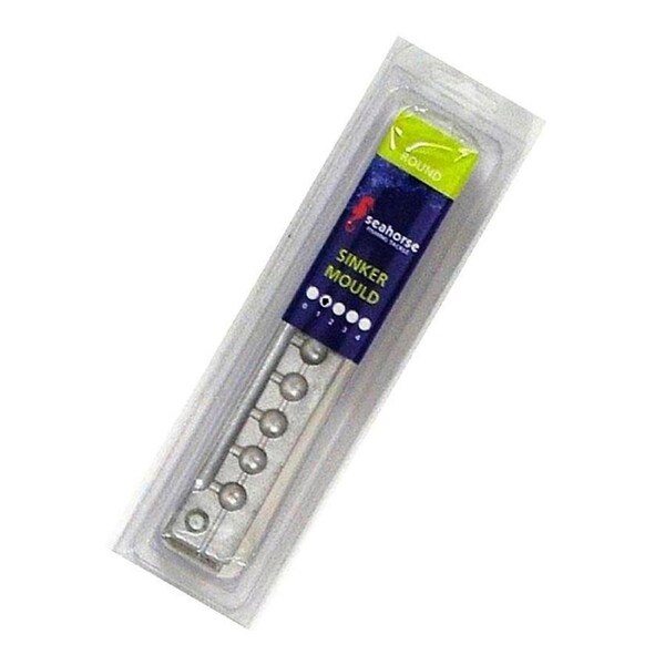 Seahorse 1 Ball Sinker Mould - Makes 9 Sinkers - Made In Australia