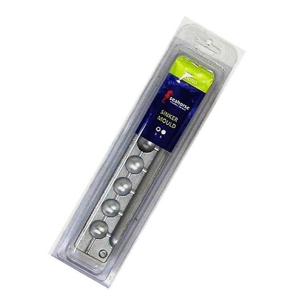 Seahorse 5 Ball Sinker Mould - Makes 6 Sinkers - Made In Australia