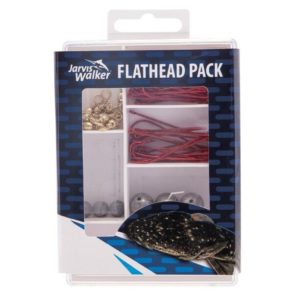71pc Jarvis Walker Flathead Fishing Pack Assorted Accessory Tackle Kit