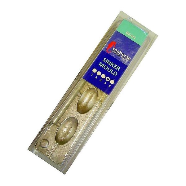Seahorse 4 Bean Sinker Mould - Makes 4 Sinkers - Made In Australia