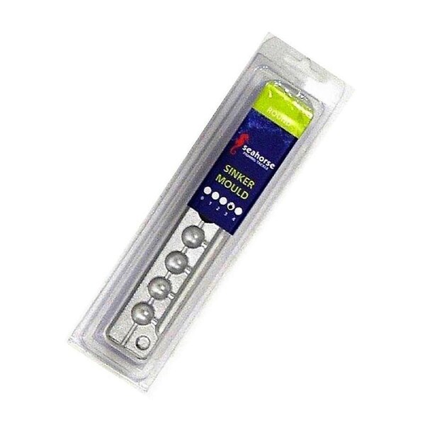 Seahorse 3 Ball Sinker Mould - Makes 8 Sinkers - Made In Australia