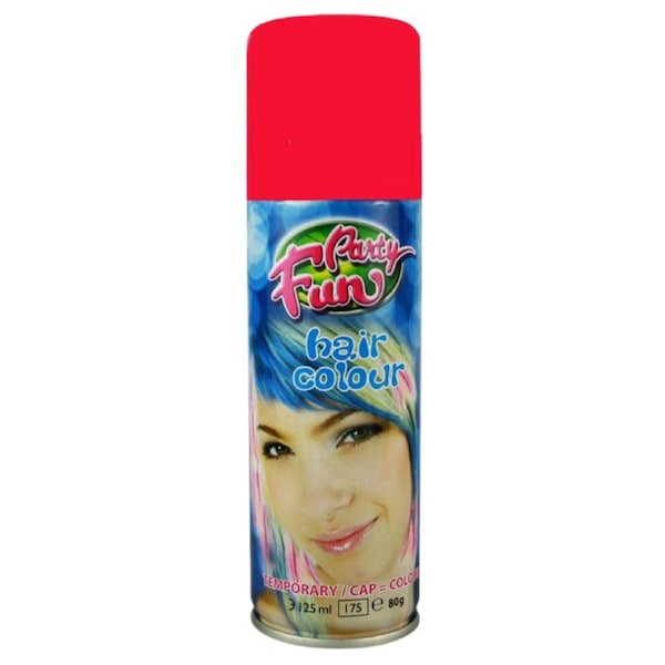 Party Fun Temporary Color Hair Spray Red - 125ml