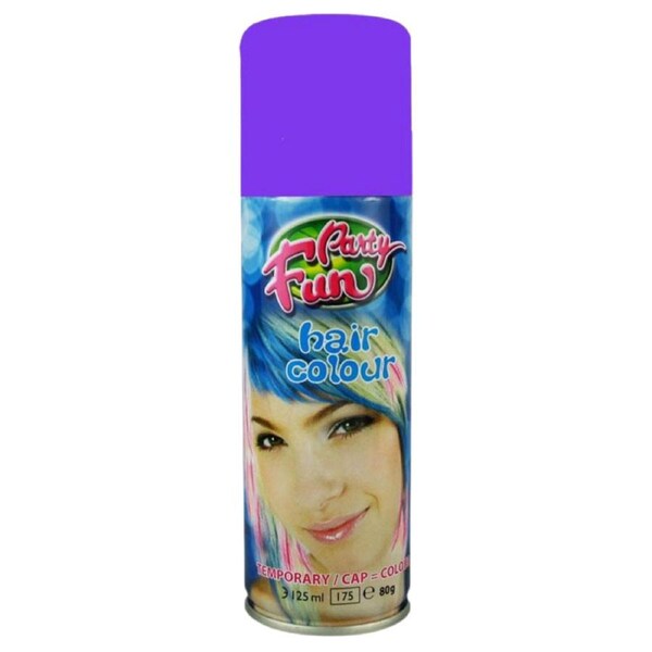 Party Fun Temporary Color Hair Spray Purple - 125ml