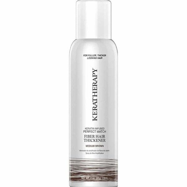 Keratherapy Fiber Hair Thickener Medium Brown - 140ml