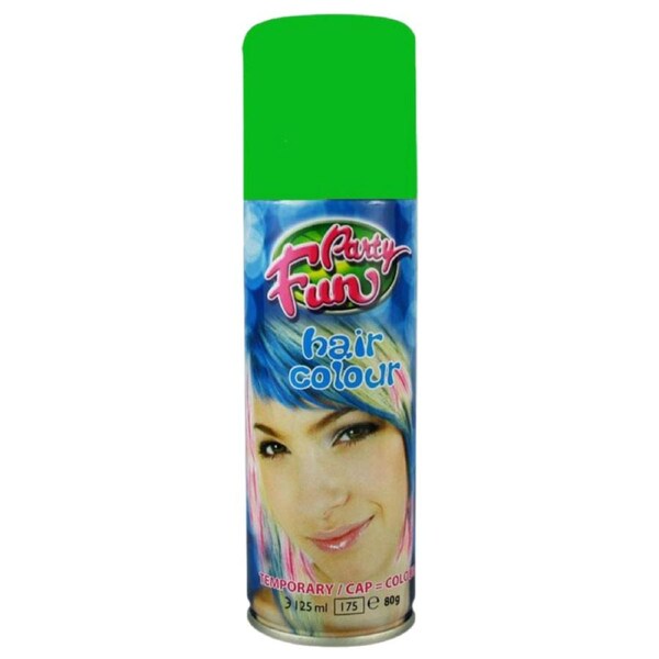 Party Fun Temporary Color Hair Spray Green - 125ml