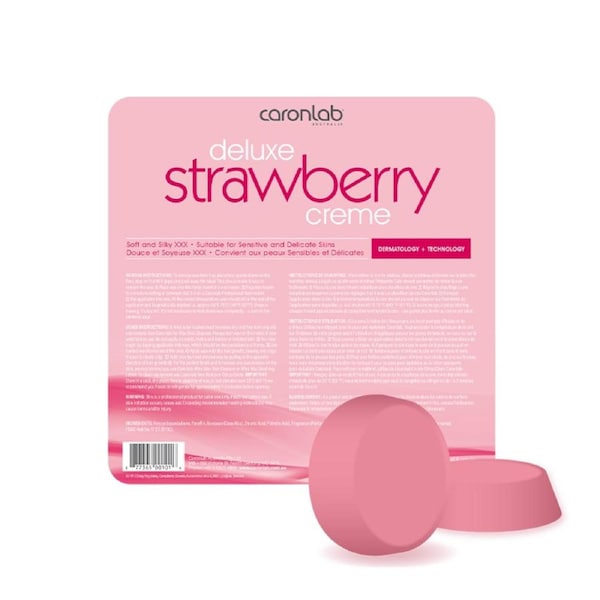 Caronlab Deluxe Strawberry Creme Hard Wax 500g