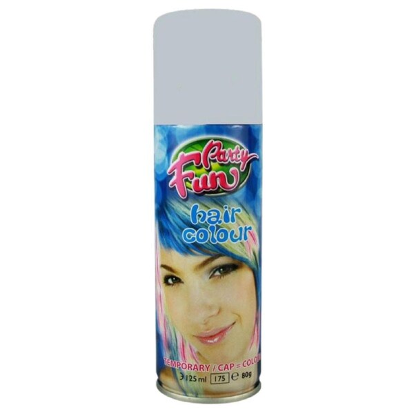 Party Fun Temporary Color Hair Spray Silver - 125ml