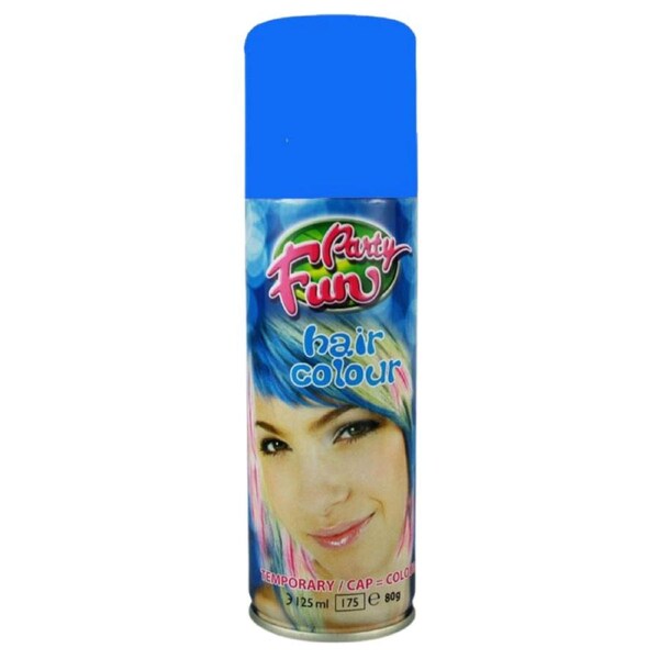 Party Fun Temporary Color Hair Spray Blue - 125ml