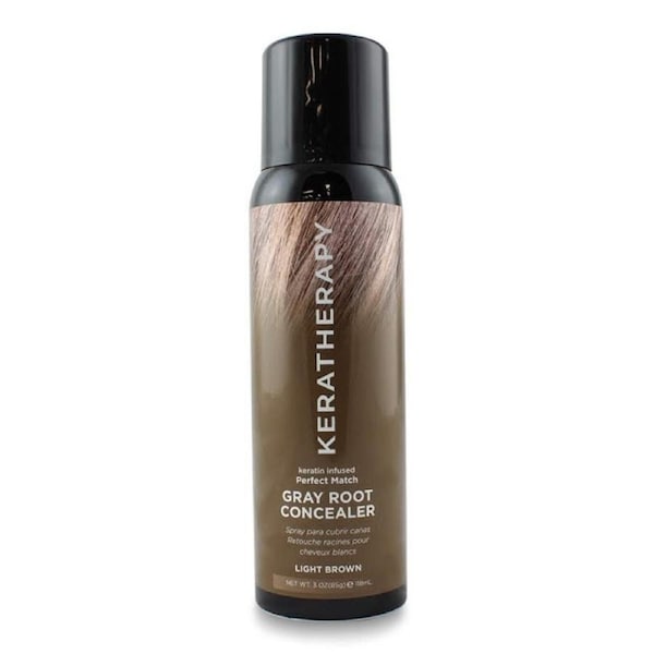 Keratherapy Gray Root Concealer Light Brown - 118ml