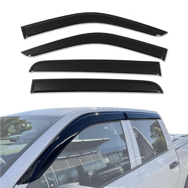 Luxury Weather Shields for RAM 1500 DS Series Crew Cab 2017-2022