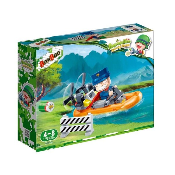 BanBao Cute Military - General Luther Hawk's Runner Ski Boat