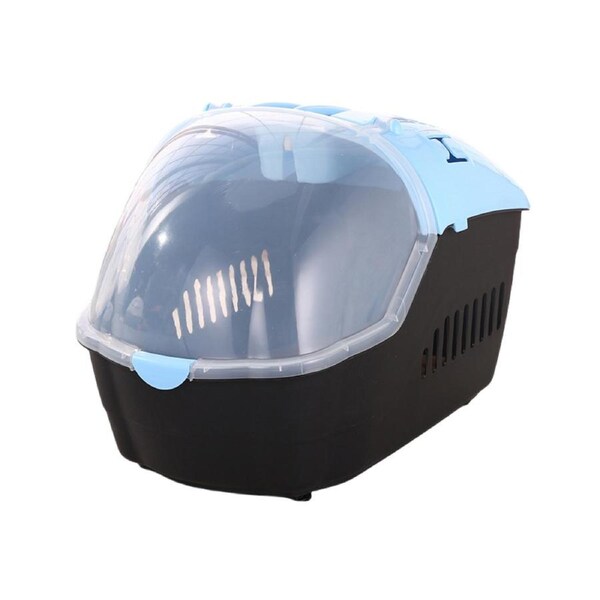 YES4PETS Medium Portable Travel Dog Cat Crate Pet Carrier Cage Comfort With Mat-Blue