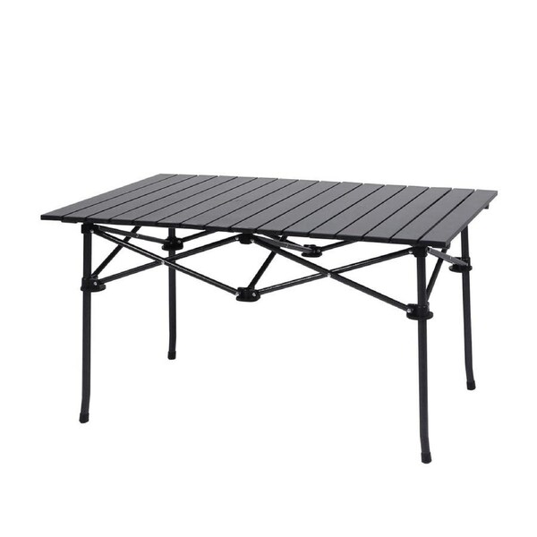 Outdoor Folding Camping Picnic Table - Black