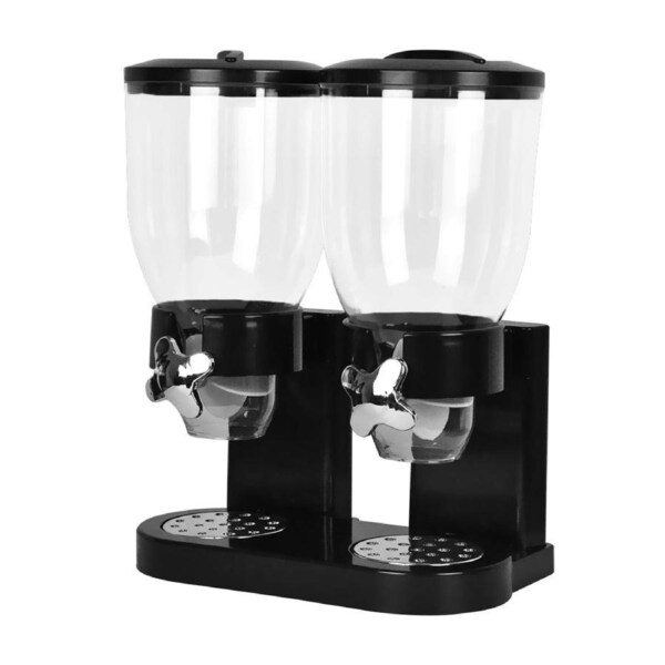 Double Ceral Dispenser Machine - Black