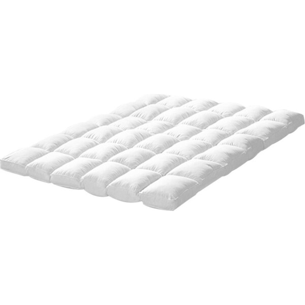 Luxury Mattress Topper Protector Cover White - Double