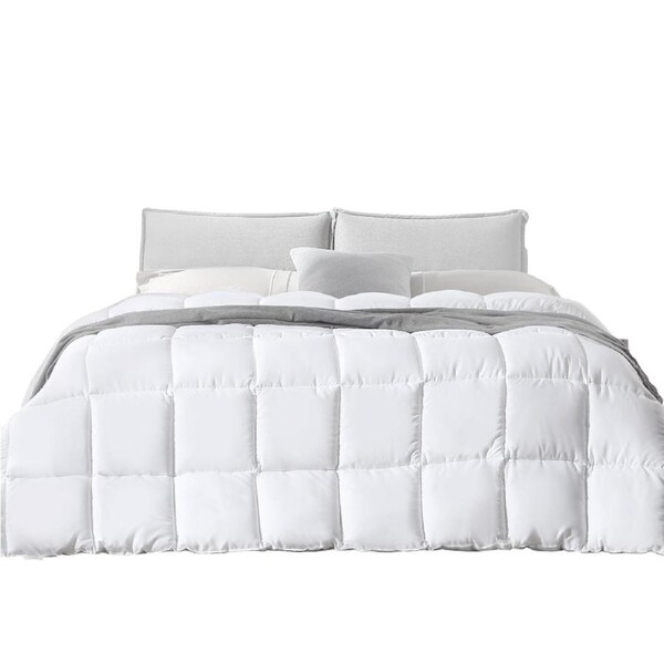 All Season Bamboo Winter Summer Quilt Duvet 400GSM Single - White