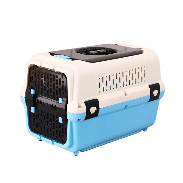 YES4PETS Medium Dog Cat Crate Pet Rabbit Carrier Travel Cage With Tray & Window