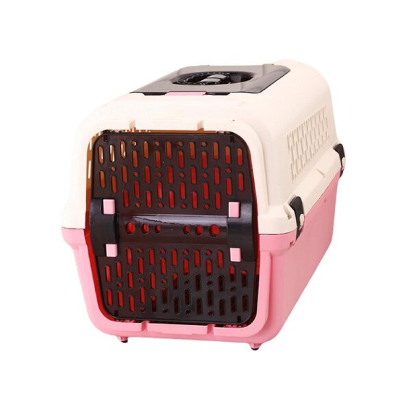 YES4PETS Medium Dog Cat Crate Pet Rabbit Carrier Travel Cage With Tray & Window