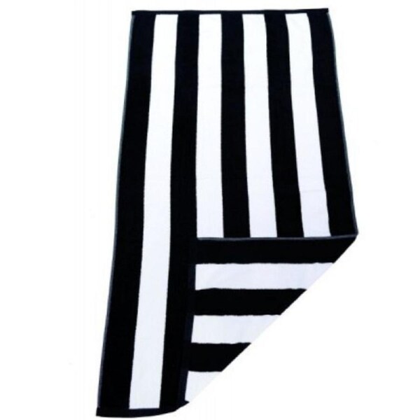 Havana Black Striped Pool Towel X 20