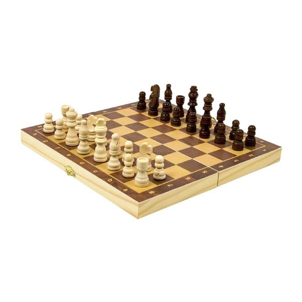 Chess Board Games Folding Large Chess Wooden Chessboard Set Wood Toy Gift